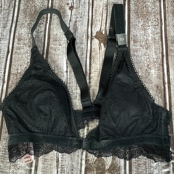 Victoria's Secret Other - VICTORIA'S SECRET Women's XS Wireless Padded Black Bralette Bra Lace NWT NEW